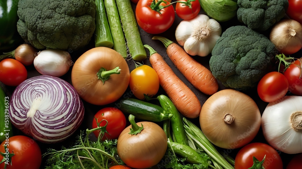 assortment of fresh organic vegetables. assortment of fresh organic vegetables.