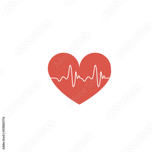 illustration of increased heart rate indicates a problem with the heart