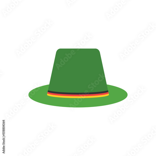 Illustration germany hat isolated on white background
