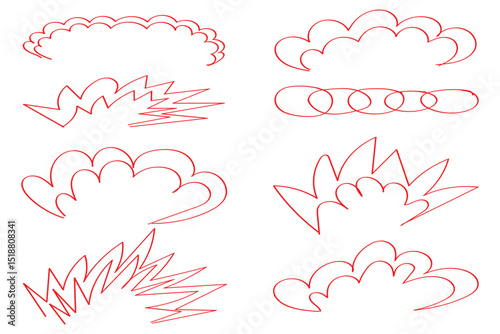 Set of artistic ink lines, brushes, underlines, sketch hand-drawn strokes. Vector brushes. Straight lines of a marker or brush for highlighting and underlining. Vector illustration.