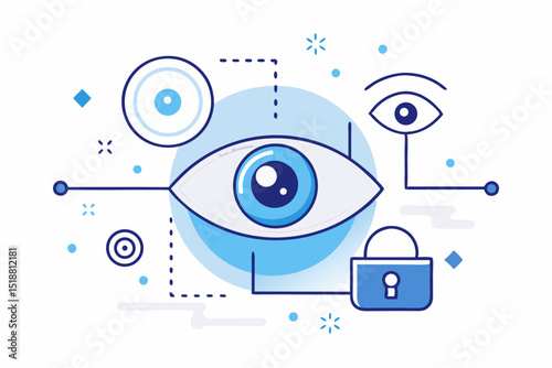 biometric eye scanner iris pattern