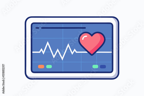 ecg heart monitor digital screen