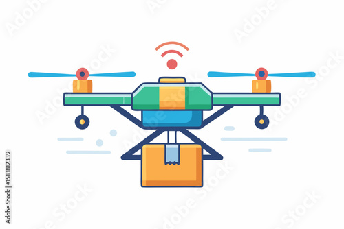 drone carrying parcel propellers