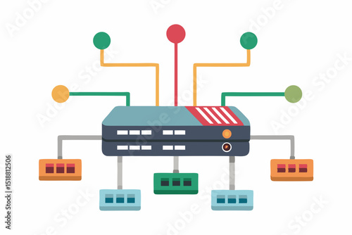 network switch linked cables data transfer
