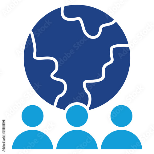 Diversity Dual Tone Icon Element For Design