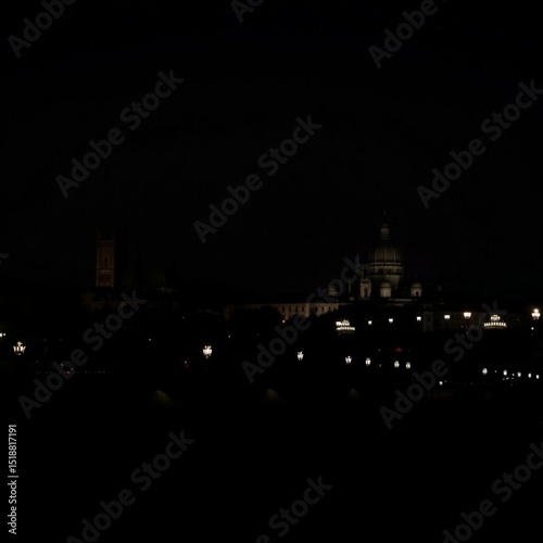 Night cityscape photography of illuminated buildings and street lights urban landscape at night dark scenery 100