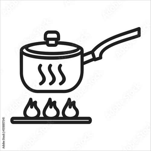 Sauce Pan  Icon Element For Design