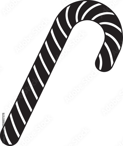 candy cane icon, candy cane vector, candy cane logo, candy cane on a white background