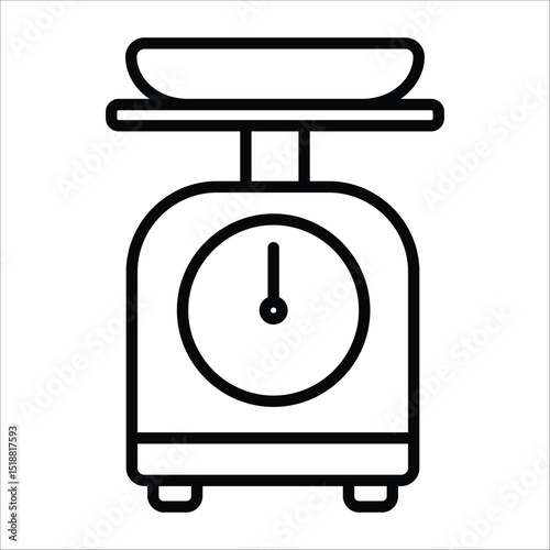 kitchen scales icon element for design