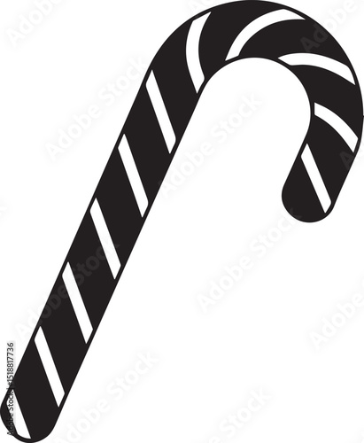 candy cane icon, candy cane vector, candy cane logo, candy cane on a white background
