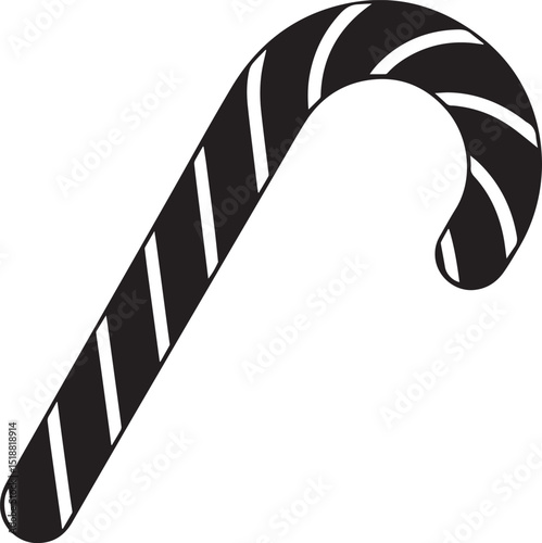 candy cane icon, candy cane vector, candy cane logo, candy cane on a white background