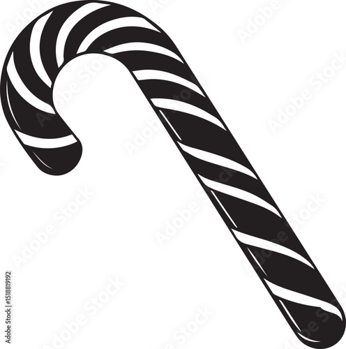 candy cane icon, candy cane vector, candy cane logo, candy cane on a white background