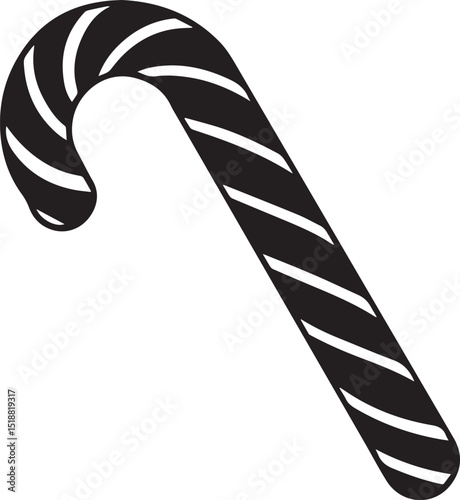candy cane icon, candy cane vector, candy cane logo, candy cane on a white background