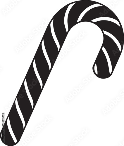 candy cane icon, candy cane vector, candy cane logo, candy cane on a white background
