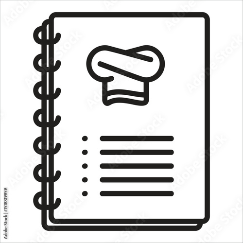 Cooking Book  Icon Element For Design