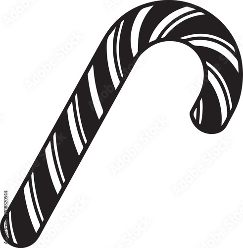 candy cane icon, candy cane vector, candy cane logo, candy cane on a white background