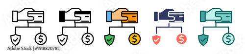 Secure Transaction multiple icon
