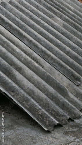 Asbestos Roof Hazard background – Health Risk from Old Roofing Sheets