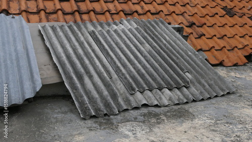 Asbestos Roof Hazard background – Health Risk from Old Roofing Sheets