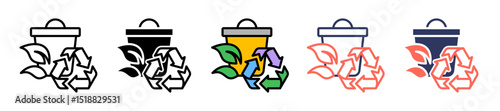 Zero Waste multiple icon