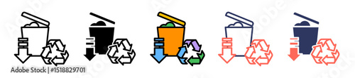 Waste Reduction multiple icon