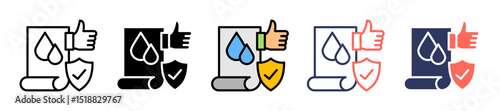 Water Quality multiple icon