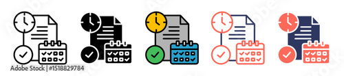 Scheduling multiple icon
