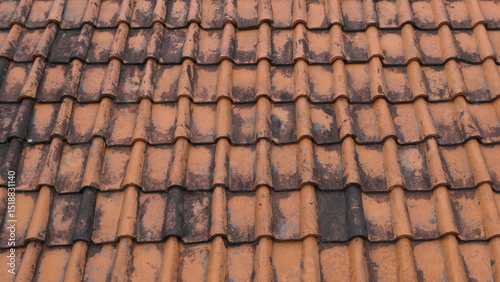 Clay Roof or teracota clay roof Tile Background Texture