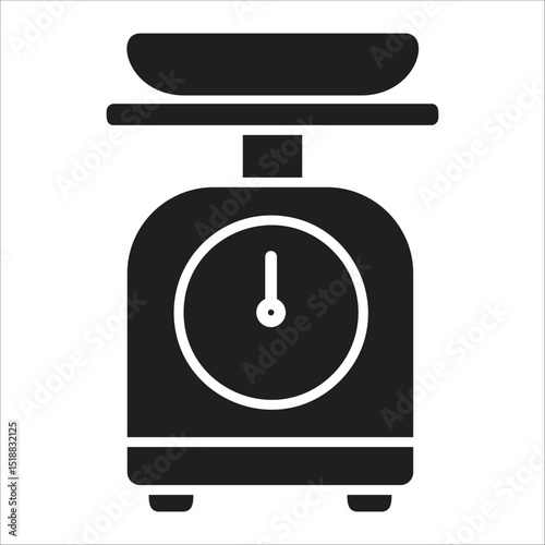 kitchen scales icon element for design