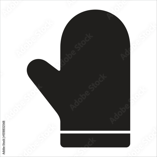Kitchen Gloves  Icon Element For Design