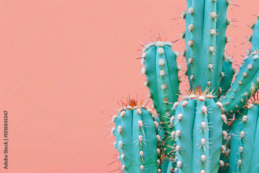 Naklejka premium a cactus plant with spikes and spikes on it