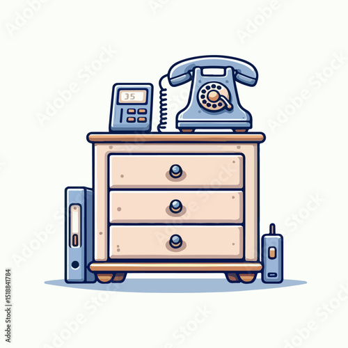 telephone vector illustration