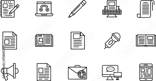 icons related to articles  news  blog  newspaper   (1).eps
