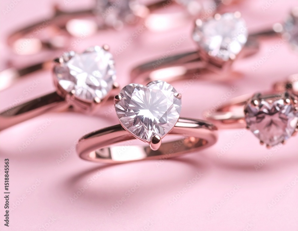 Diamond Valentines Day Hearts Generated image Diamond Valentines Day Hearts Generated image