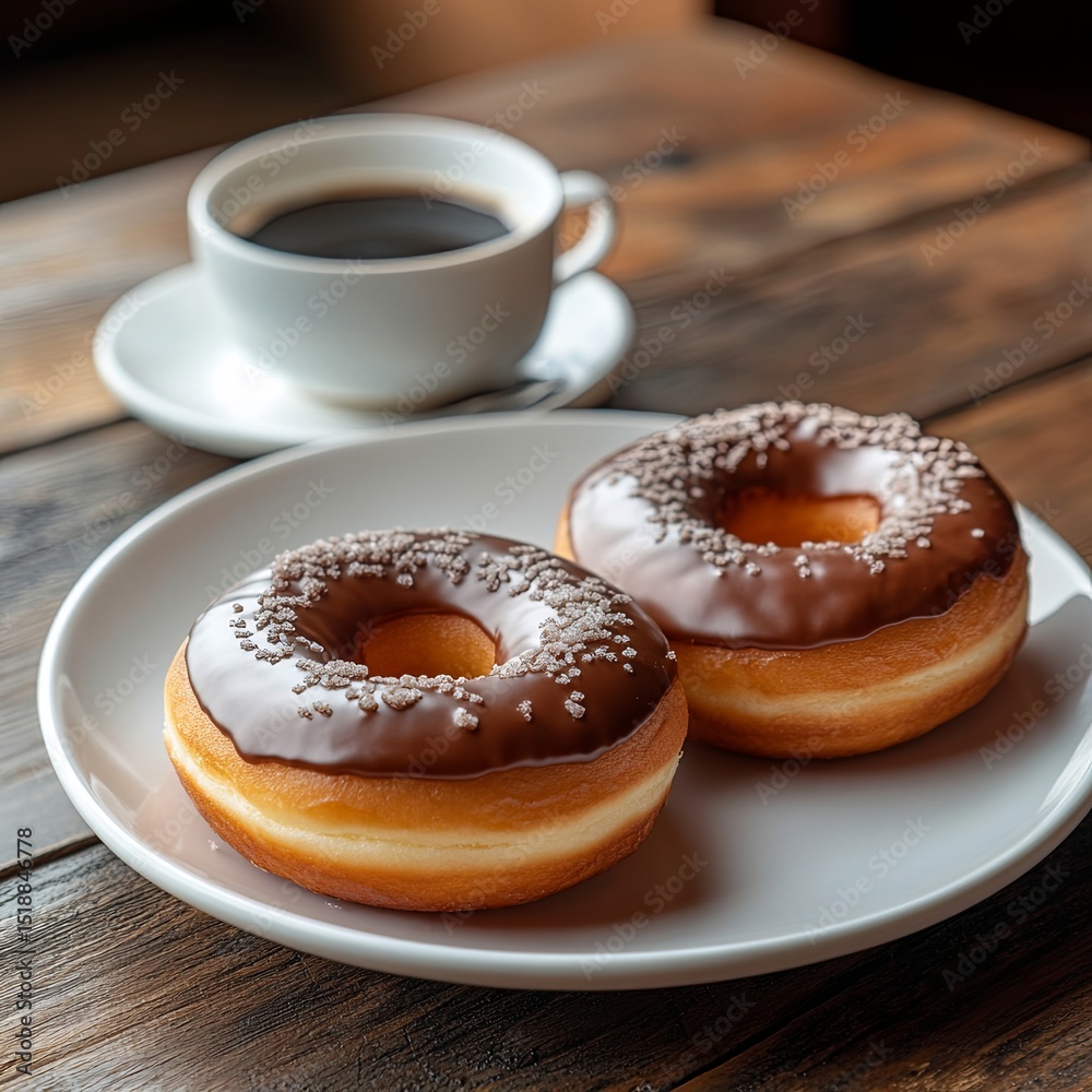 A view of Krispy Kreme doughnuts and coffee. A view of Krispy Kreme doughnuts and coffee.