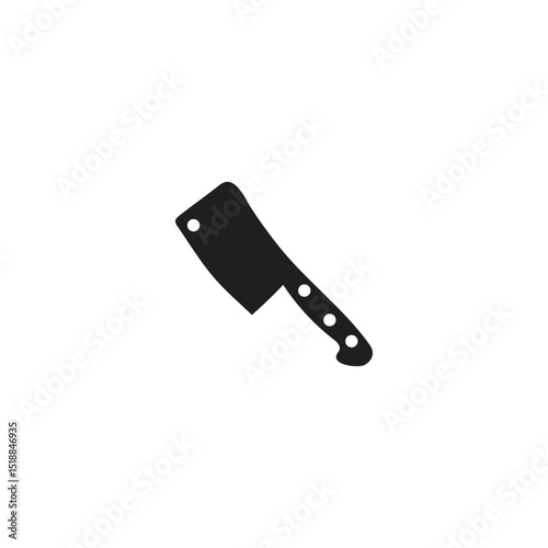 knife silhouette illustration of a tool used to cut meat, vegetables and fruit