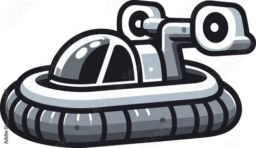 シンプルなホバークラフトのイラスト