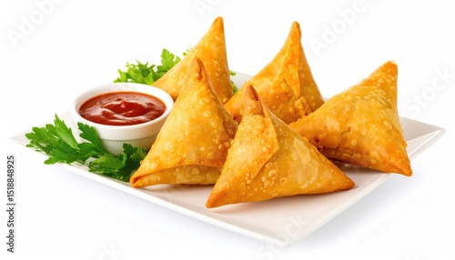 Golden Fried Samosas: A Delightful Culinary Image