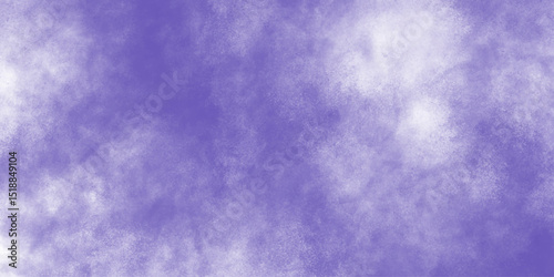 Abstract white and purple isolated cloud cumulus clouds. Gray aquarelle painted realistic fog or mist smoky textured canvas design. Pastel ink colors wet effect hand drawn canvas aquarelle background 
