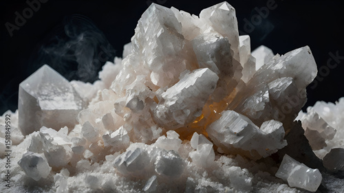 calcite white powder minerals Magnesium oxide, is a natural product, obtained from the calcination of the mineral magnesia, strengthens the digestive system. Medicine or pharmacy Generate AI,