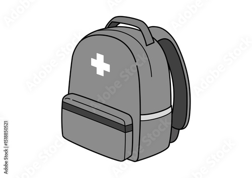 防災バッグのイラスト