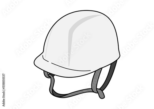防災ヘルメットのイラスト