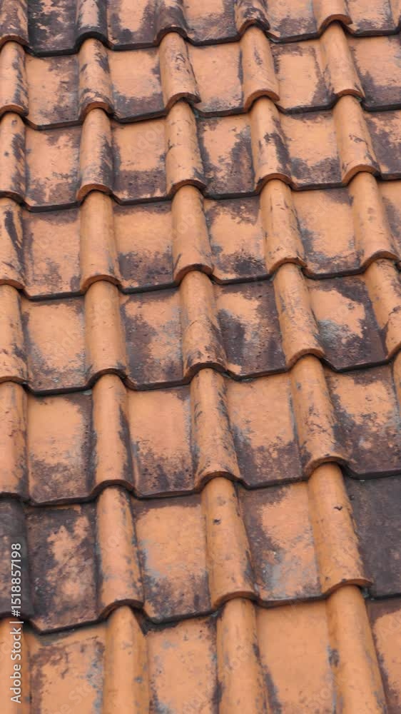 Clay Roof Tile Background Texture