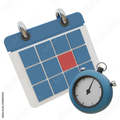 3d illustration of deadlines  for icons sign and symbols.3d render.