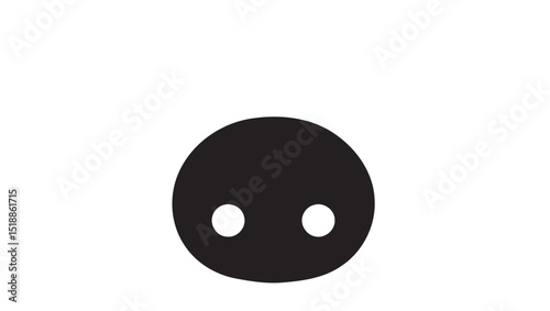 black and white egg