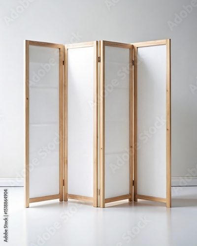 Modern Four-Panel Room Divider Elegant & Functional Home Decor, Versatile Folding Screen for Privacy and Style