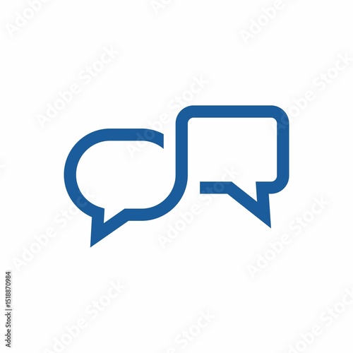 Bubble speech icon creative design