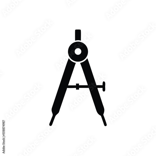 compass on a white background