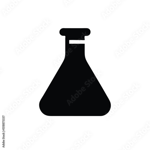 Erlenmeyer flask silhouette
