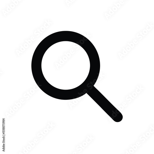 Magnifying glass silhouette
